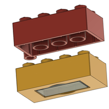 lego gadget anahtar halkası mıknatıslar mıknatıs 3d print model - Mito3D