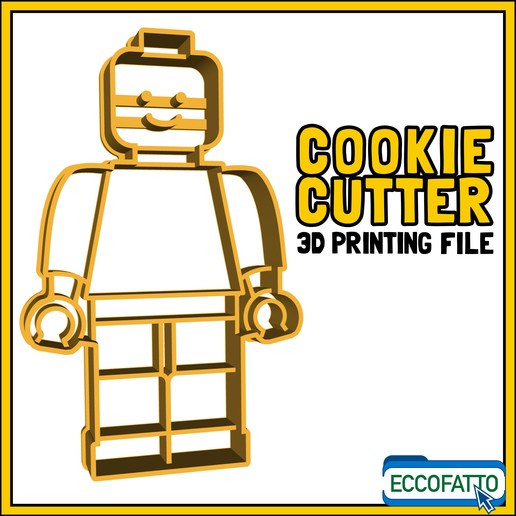 lego - emporte-pièce outil de le petit-déjeuner les enfants chocolat fondant collection drôle imprimable la cuisson biscuits cuisine jouet pâtisserie gâteau cooky cookie emporte-pièces 3D print model - Mito3D