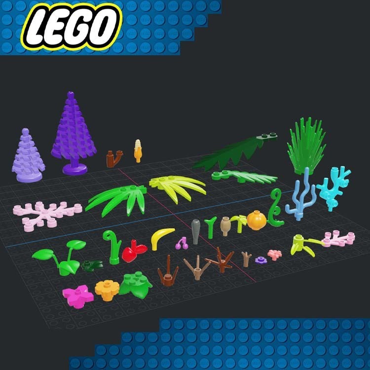lego - plants brick bricks beams animal constraction minifigure minifigures plant 3D print model - Mito3D