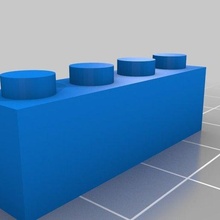 Lego 1x4 98 angepasst Konstruktionsspielzeuge 3d print model - Mito3D