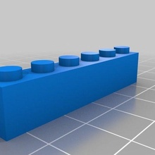 Lego 1x6 98 personalizzato costruzione_giocattoli 3d print model - Mito3D