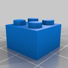 Lego 2x2 98 özelleştirilmiş Construction_toys 3d print model - Mito3D