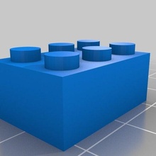 Lego 2x3 98 angepasst Konstruktionsspielzeuge 3d print model - Mito3D