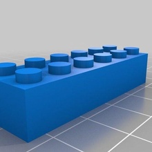 Lego 2x6 98 özelleştirilmiş Construction_toys 3d print model - Mito3D