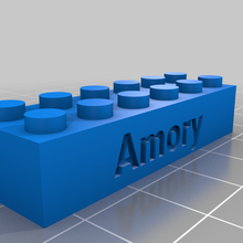 Lego amory angepasst sign_logos 3d print model - Mito3D