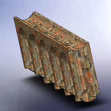 lego acueducto infinito de la construcción arquitectura juguete laico romano art hobby 3d print model - Mito3D