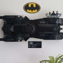 lego batmobile wall mount game toy 3d print model - Mito3D