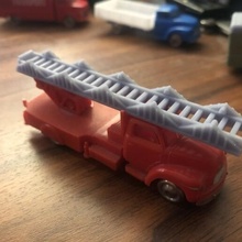 lego bedford ladder model scale h0 firetruck 3d print model - Mito3D