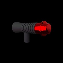 Lego blaster Guerra Estrelas arma fogo suporte cosplay 3d print model - Mito3D