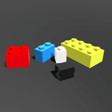 lego blokları çeşitli engeller fortnite varlık oyun poly düşük hazır 3d print model - Mito3D
