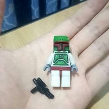 Lego Boba fett 1 Rahmen Star Kriege Minifigur völlig funktional 3d print model - Mito3D