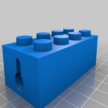 Lego ladrillo pared Saco perchas percha compatible artículos doméstico 3d print model - Mito3D