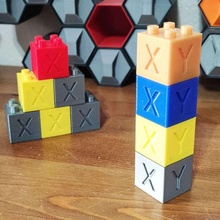 lego étalonnage cube outil construire vite précision qualité Facile snapfit tester xyz 3d impression tests 3d print model - Mito3D