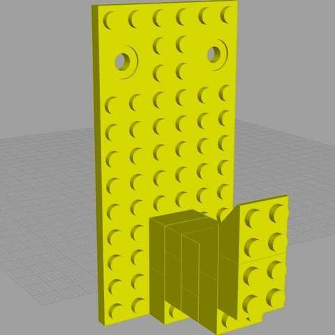 lego Kleiderhaken home Organisation 3D print model - Mito3D