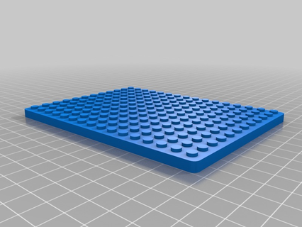 Lego compatible 12 16 base plato 3d print model - Mito3D