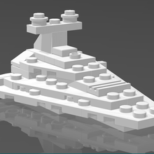 lego compatible star wars mini destroyer 3d print model - Mito3D