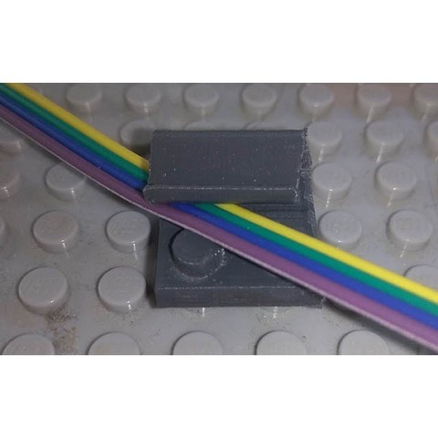 lego compatible con guía de alambre la red ferroviaria juego los rieles gestión cables hilos cableado 3D print model - Mito3D