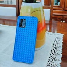 lego cover xiaomi mi10 lite mi phone smartphone rugged brick stand case 3d print model - Mito3D