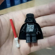 lego darth vader scale 1 star wars minifigure fully functional 3d print model - Mito3D