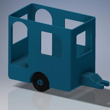 lego Çift ya da karavan oyun kervan römork oyuncak wohnwagen anh parmağı 3d print model - Mito3D