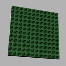 lego duplo compatible de base 12 hauteur jeu 3d print model - Mito3D