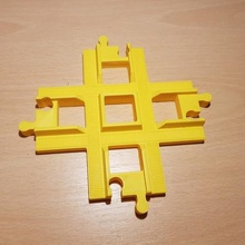 lego duplo train voie de passage 90 jeu jouets construction 3d print model - Mito3D