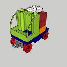 lego Çift ya da kamyon oyun oyuncak sanat inşaat çocuk oyunlar 3d print model - Mito3D