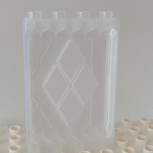 lego duplo wall building block window mur wand stein 3d print model - Mito3D