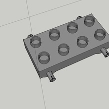 lego duplo suporte de roda a apoio jogo carros brinquedo mc queen flash arte 3d print model - Mito3D