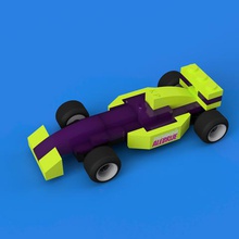 lego f1 Spiel - Spielzeug Laie Auto Formel ein 3d print model - Mito3D