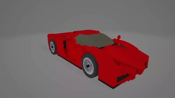 lego ferrari enzo 8652 3d model car race 3d print model - Mito3D