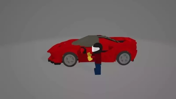 Lego Ferrari f8 takdir hız şampiyonlar 76895 3d model mini figür araba dönüştürmek 3d print model - Mito3D