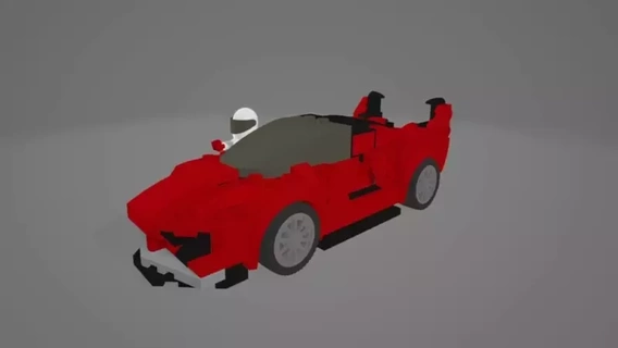 lego Ferrari fxx vitesse champions 75882 3d modèle voiture 3d print model - Mito3D
