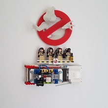 Lego Ghost Buster ecto 1 Mauer montieren 21108 ecto1 Geisterjäger Konstruktionsspielzeuge 3d print model - Mito3D