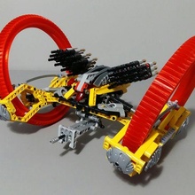 lego hailfire droid wheel gadget gear 3d print model - Mito3D