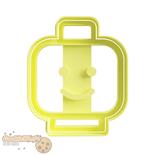 lego head cookie cutter & stamp 3d print model - Mito3D