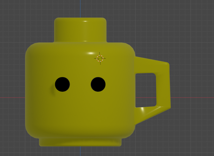 Lego cabeza jarra amarillo termo lego Arte juguete jugar 3d print model - Mito3D