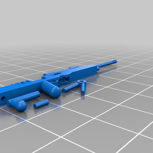 Lego l96 awp Scharfschütze Gewehr Werkzeug Bolzen Aktion Zähler Streik csgo l96a1 abnehmbar Zeitschrift 3d Drucken 3D print model - Mito3D