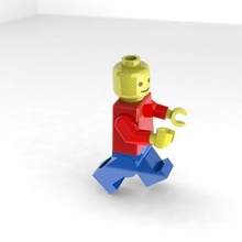 lego man game toy 3d print model - Mito3D