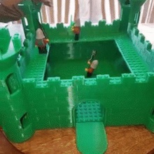 lego boneco castelo arquitetura lugar imprimir suporta não do mal mid o rei cavaleiro tijolos blocos presente brinquedo 3d print model - Mito3D