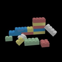 lego pieces 3in1 game brick toy 3d print model - Mito3D