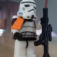 Lego Sand Soldat Rahmen 1 Star Kriege Minifigur völlig funktional 3d print model - Mito3D