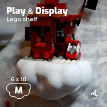 lego shelf - cloud toy toys playful fun wall playing play display 3d print model - Mito3D