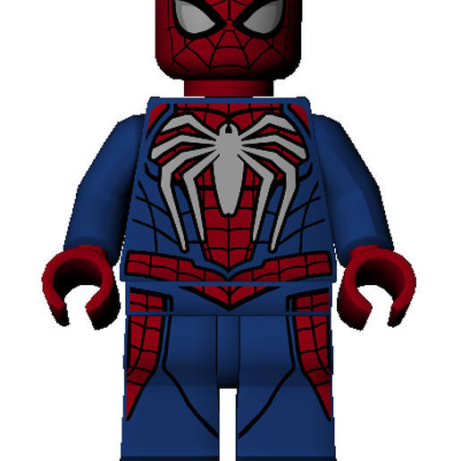 Lego spider man 3D print model - Mito3D