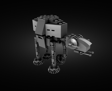 lego star wars mini at-at collection cinema game sci-fi play spaceship 3d print model - Mito3D