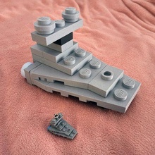 lego star wars destroyer keychain 500 size gadget toy minimalistic brick poly fun 3d print model - Mito3D