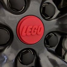 lego stud center wheel cap verschiedene automotive tesla model 3 Auto 3d print model - Mito3D