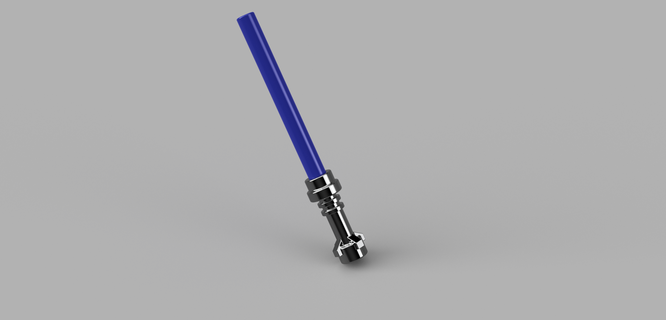 lego style compatible space sword lightsaber 3d print model - Mito3D