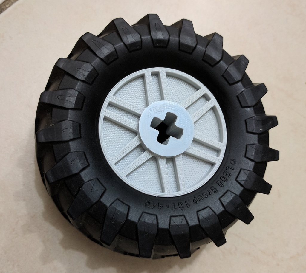 Lego técnica personalizado 3xsize 55982 rueda construcción juguetes 3D print model - Mito3D