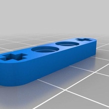 lego technique 4 croix personnalisé jouets_mécaniques 3d print model - Mito3D